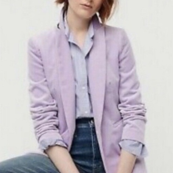 J Crew Lilac Velvet Parke Blazer - Picture 11 of 13
